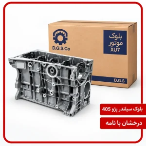 بلوک سیلندر پژو 405 XU7 درخشان DGS با نامه